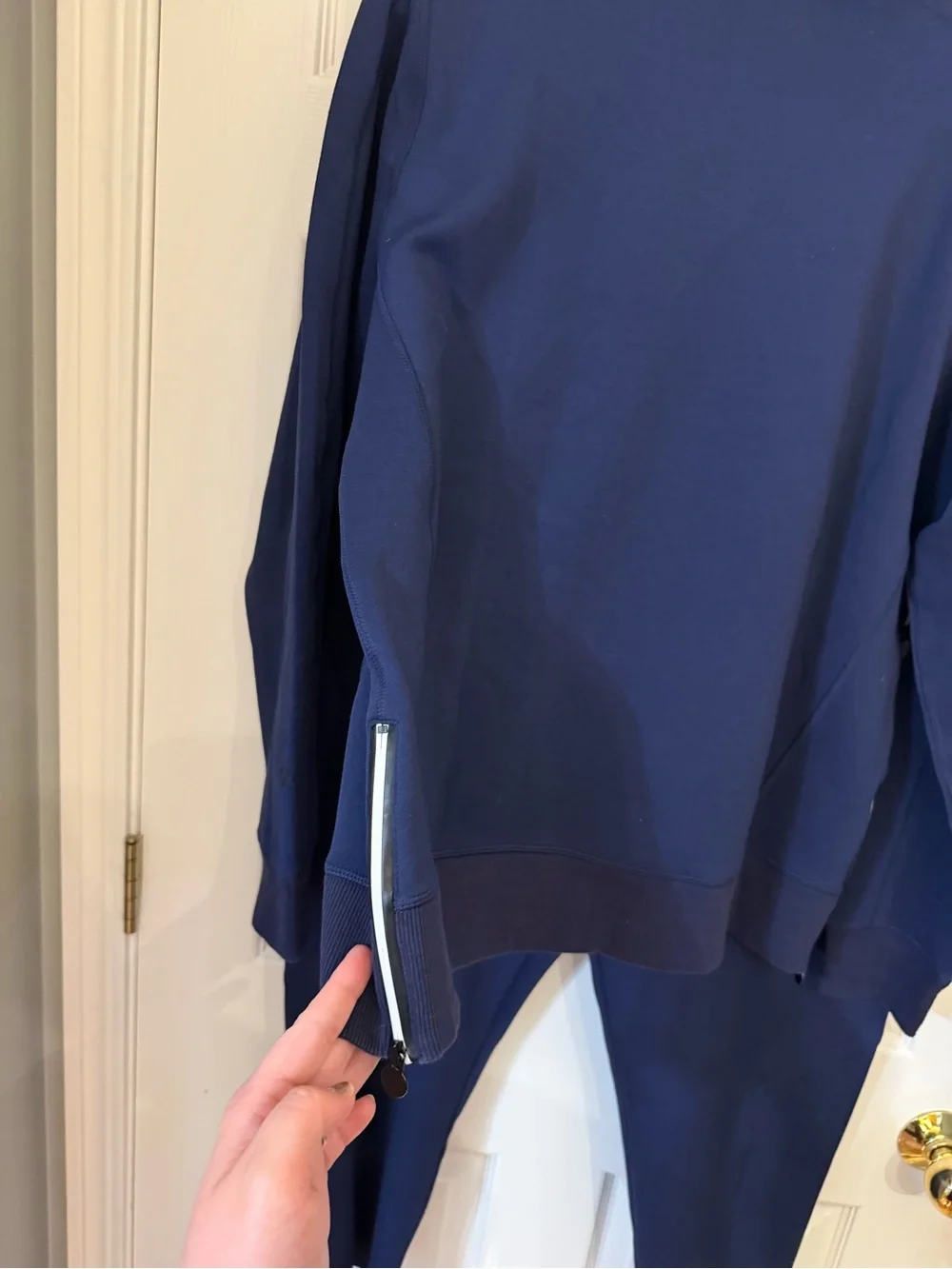 Deep Blue Ruffle-Neck Track Set - Picture 7 of 14